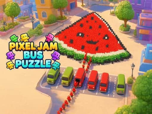 Screenshot von Pixel Jam Bus Puzzle: Color Sort