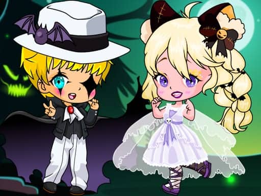 Screenshot von Halloween Chibi Couple