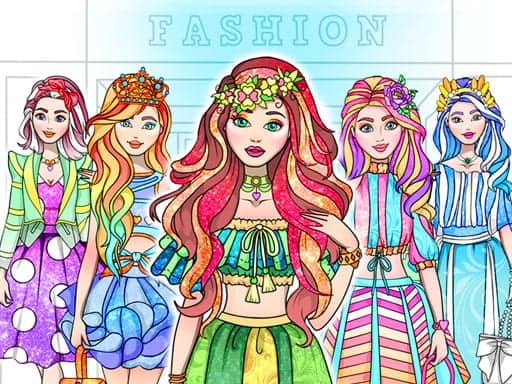Screenshot von Girl Coloring Dress Up Games