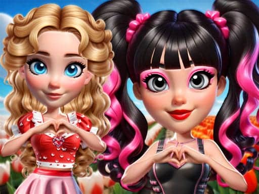 Screenshot von Vibrant Hearts Glamour vs Punk