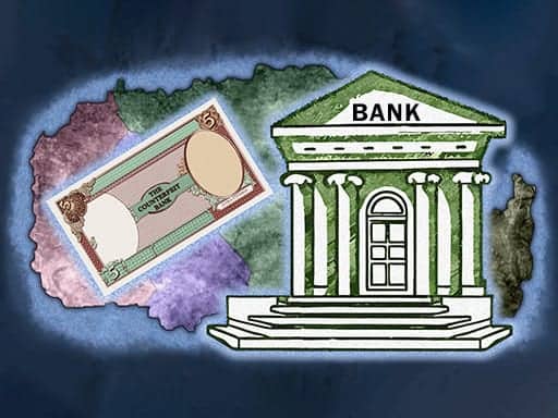Screenshot von The Counterfeit Bank