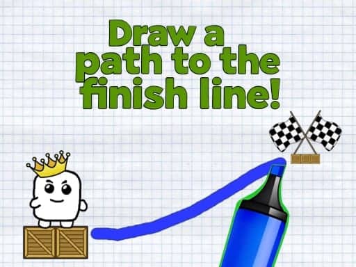 Screenshot von Draw a path to the finish line!