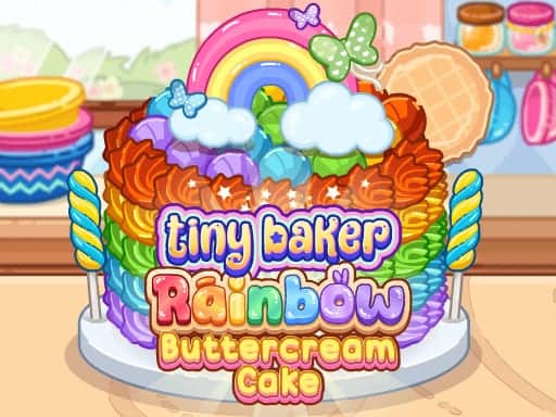 Screenshot von Tiny Baker Rainbow Buttercream Cake