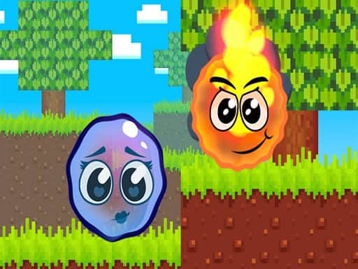 Screenshot von Fire Ball and Water Ball: Parkour Love Balls