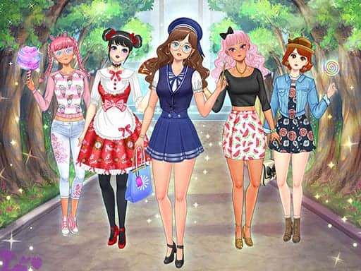Screenshot von High School Anime Dress Up