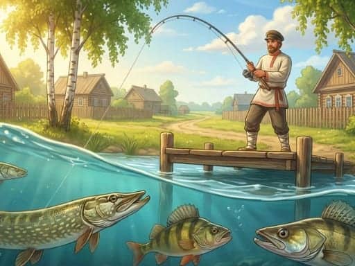 Screenshot von Fishing the Russian Way