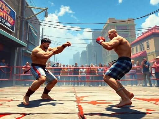 Screenshot von Real Street Fighter 3D