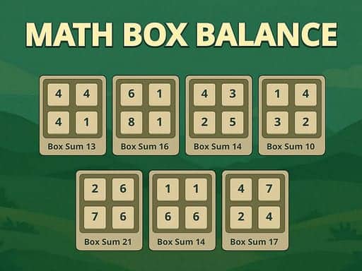 Screenshot von Math Box Balance