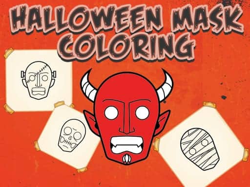 Screenshot von Halloween Mask Coloring Book