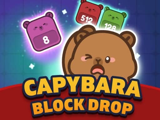 Screenshot von Capybara Block Drop