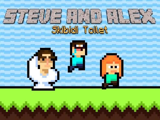 Screenshot von Steve and Alex Skibidi Toilet