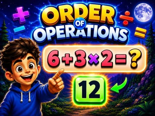 Screenshot von Order of Operation Challenge