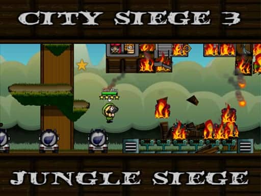 Screenshot von City Siege 3. Jungle Siege