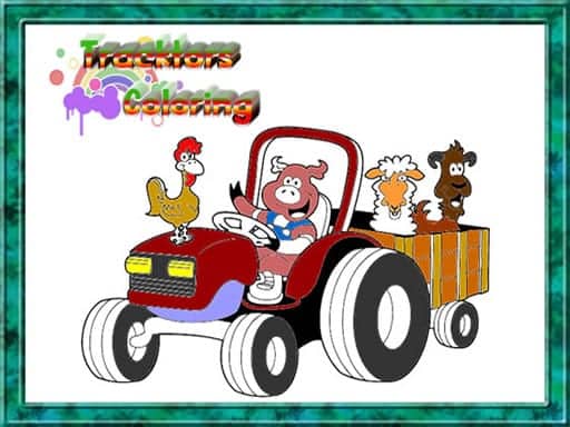Screenshot von Tractor Coloring Pages