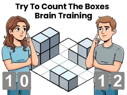 Screenshot von Try To Count The Boxes Brain Training