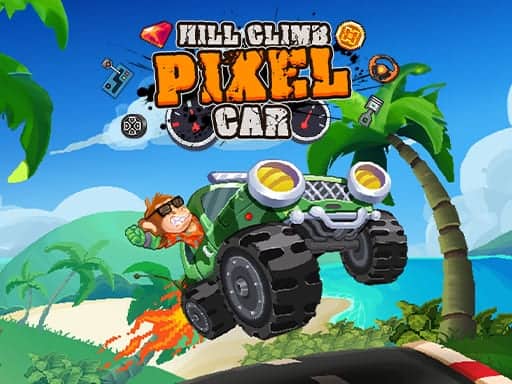 Screenshot von Hill Climb Pixel Car