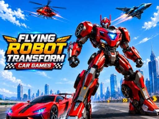Screenshot von Flying Robot Transform Car Game