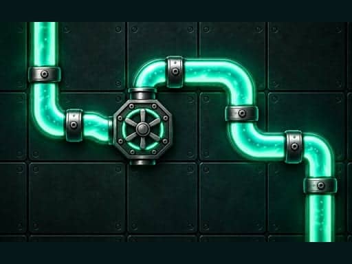 Screenshot von Glowline Pipes
