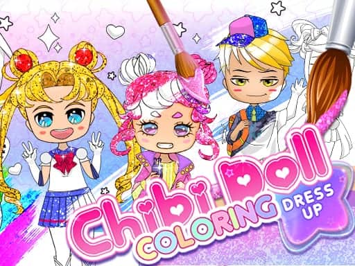 Screenshot von Chibi Doll Coloring & Dress Up