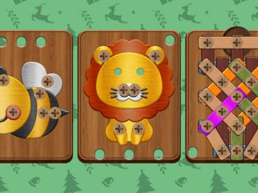 Screenshot von Wooden bolts and nuts