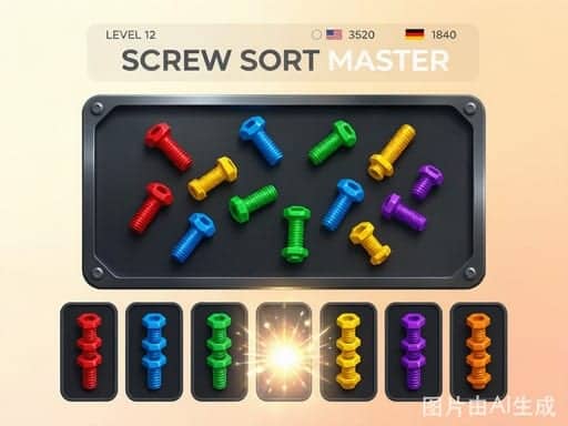 Screenshot von Screw Sort Master