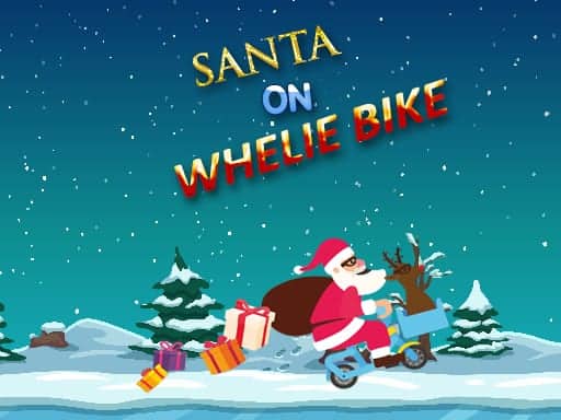Screenshot von Santa On Wheelie Bike