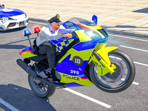Screenshot von Police Bike Stunt Race Game
