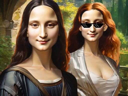 Screenshot von Mona Lisa Fashion Experiments
