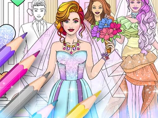 Screenshot von Wedding Coloring Dress Up Game