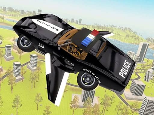 Screenshot von Flying Car Game Police Games
