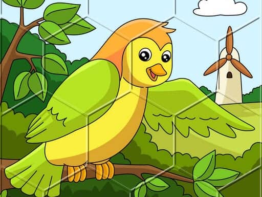 Screenshot von Birds Hex Jigsaw