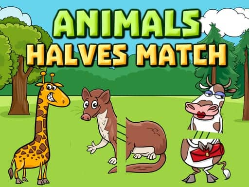 Screenshot von Animals Halves Match