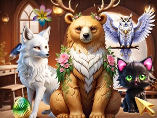 Screenshot von Mysterious Familiars Enchanted Bestiary