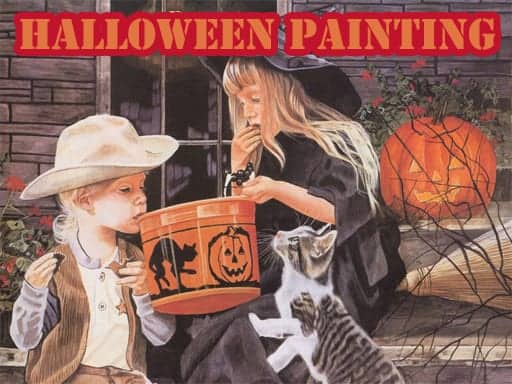 Screenshot von Halloween Painting Slide