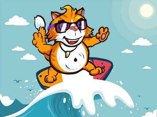 Screenshot von Surfer Cat