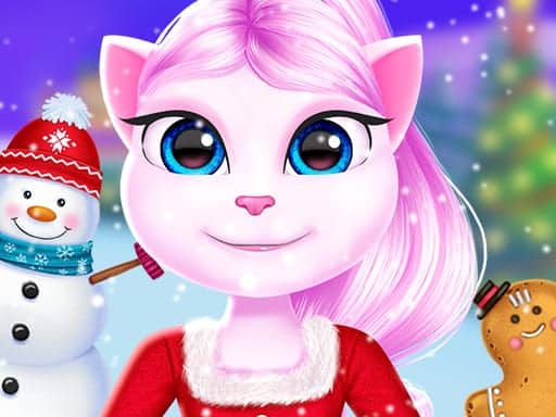 Screenshot von Cat Girl Christmas Decor Game