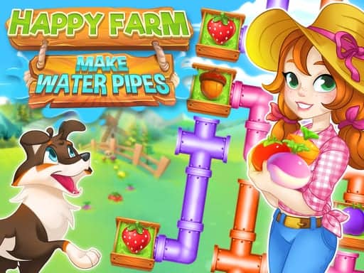 Screenshot von Happy farm make water pipes