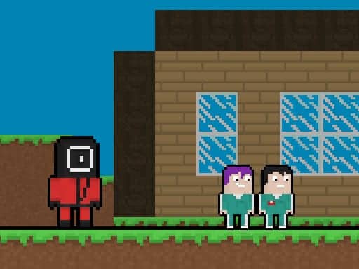 Screenshot von Squid Escape But Blockworld