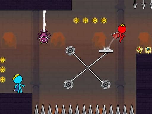 Screenshot von Red and Blue Stickman 2