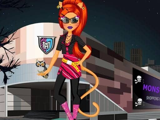 Screenshot von Monster High Toralei Stripe Shopping Dressup