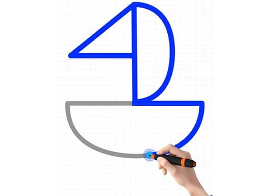 Screenshot von Single Line Puzzle Drawing
