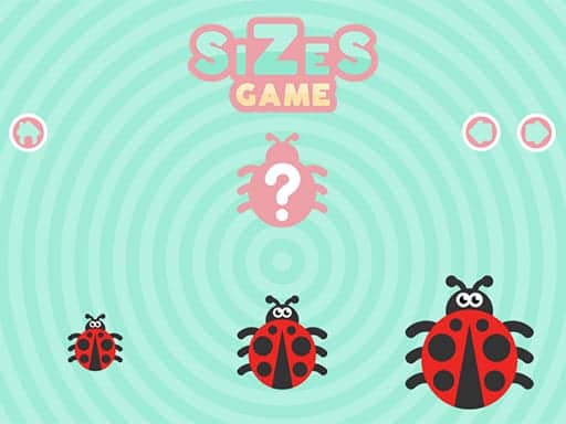 Screenshot von Sizes game