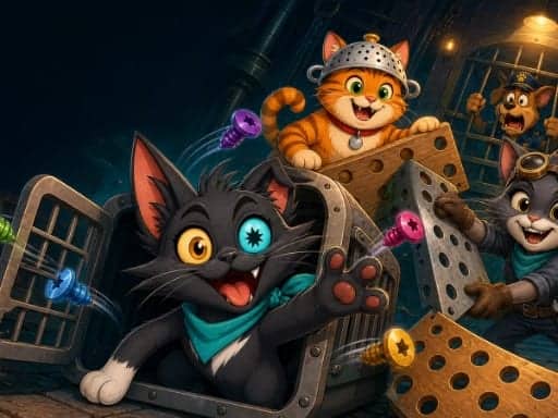 Screenshot von Screwloose Cats: Tail Rescue