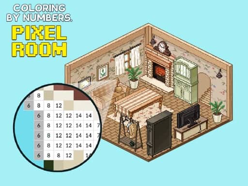 Screenshot von Coloring by Numbers. Pixel Rooms