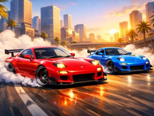 Screenshot von Two RX7 Drifters