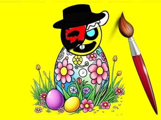 Screenshot von Sprunki Easter Coloring