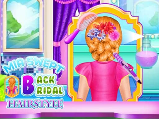 Screenshot von Mia Swept-Back Bridal Hairstyle